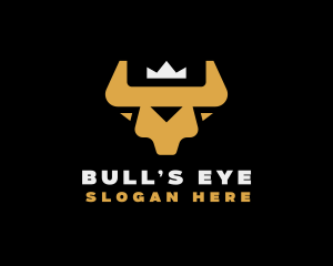 Premium Crown Bull logo design