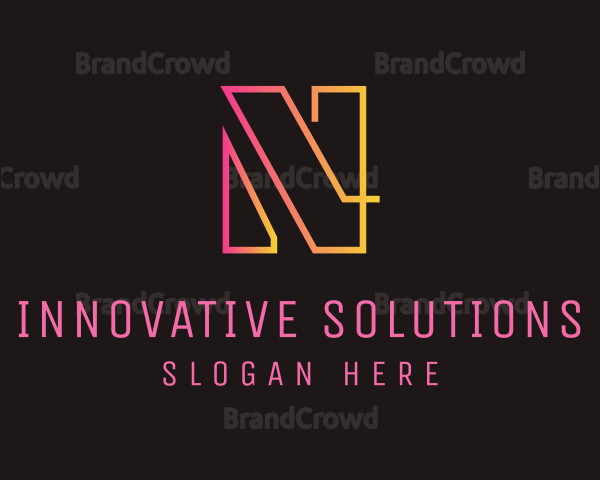 Neon Letter N Logo