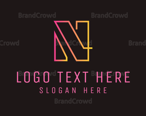 Neon Letter N Logo