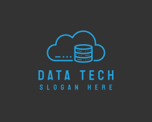 Database - Cyber Cloud Database logo design