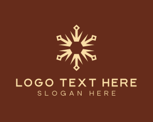 Egypt - Tribal Sun Decoration logo design