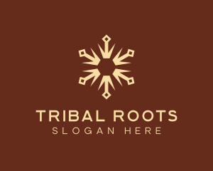 Tribal Sun Decoration  logo design