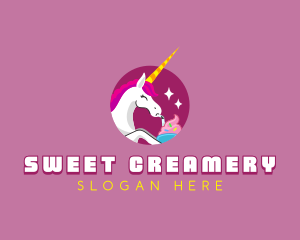 Unicorn Ice Cream logo design