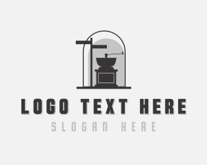 Cafe - Coffee Grinder Cafe logo design