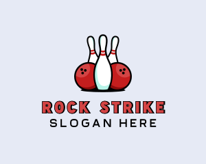 Bowling Alley Sports League logo design