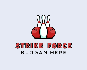 Strike - Bowling Alley Sports League logo design