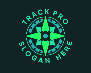 Tracker - Compass Navigation Business logo design