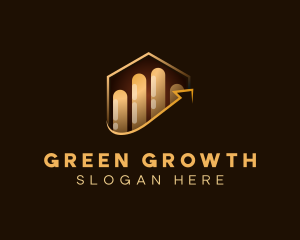 Graph Growth Statistics logo design