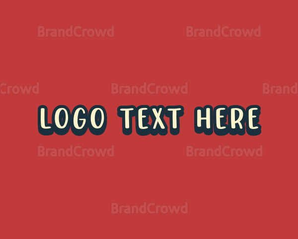 Playful Pop Art Wordmark Logo