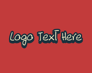 Vlogger - Playful Pop Art Wordmark logo design