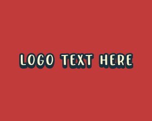 Playful Pop Art Wordmark  Logo