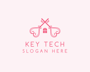 Love Key House logo design