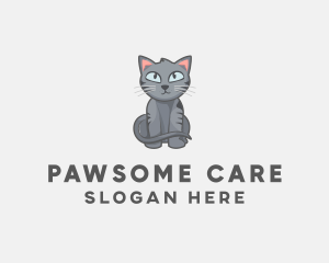 Vet - Cat Kitten Vet logo design