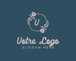 Feminine Ornamental Wreath Logo