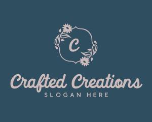 Feminine Ornamental Wreath logo design