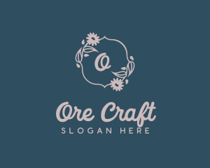 Feminine Ornamental Wreath logo design