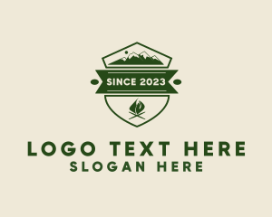 Badge - Outdoor Mountain Peak logo design