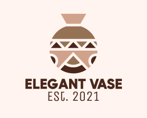 Ethnic Ceramic Vase logo design