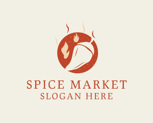 Spicy Chili Pepper logo design