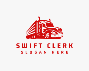 Freight Cargo Truck Logo