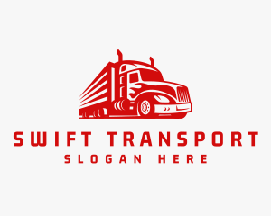 Freight Cargo Truck Logo