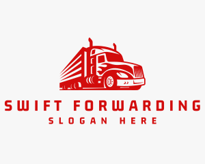 Freight Cargo Truck logo design