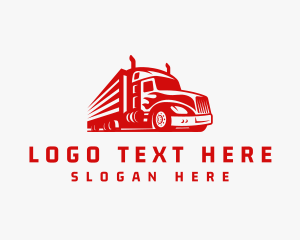 Freight Cargo Truck Logo