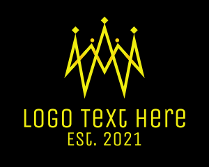 Lavish - Gold Royal Tiara logo design