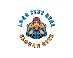 Tools - Handyman Wrench Maintenance logo design