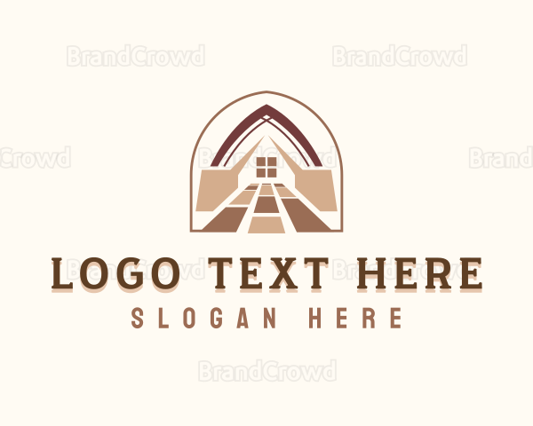 Wood Tiles Flooring Logo