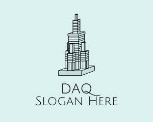 3D Skyscraper Building  Logo