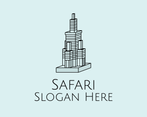 3D Skyscraper Building  logo design