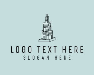 3d - 3D Skyscraper Building logo design