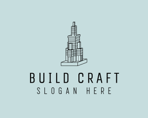 Tower Skyscraper Building  logo design