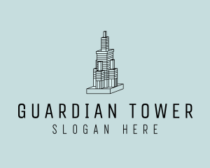 Tower Skyscraper Building  logo design