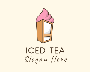 Gelato Vending Machine logo design