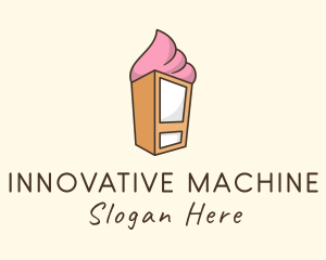 Gelato Vending Machine logo design