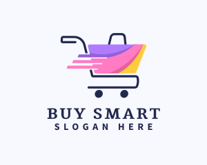 Shopping Bag Cart logo design