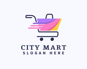 Department Store - Shopping Bag Cart logo design