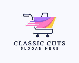 Shopping Bag Cart logo design