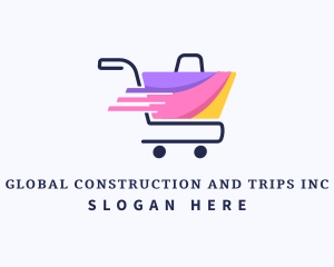 Convenience Store - Shopping Bag Cart logo design
