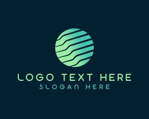 Marketing - Generic Waves Globe logo design