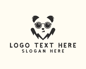 Smart - Cute Smart Panda logo design