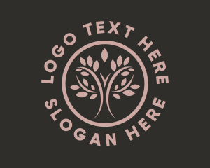 Vegan - Nature Charity Tree logo design