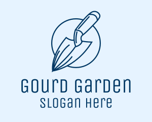 Garden Spade Trowel Tool logo design
