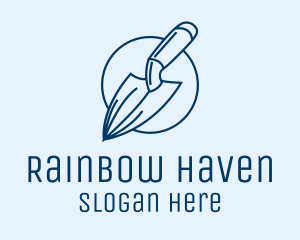 Garden Spade Trowel Tool logo design