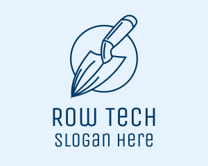 Garden Spade Trowel Tool logo design