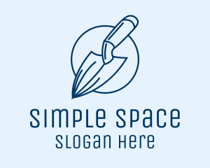 Minimalism - Garden Spade Trowel Tool logo design