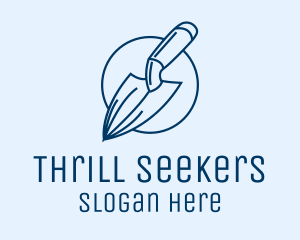 Garden Spade Trowel Tool logo design