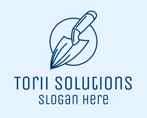 Garden Spade Trowel Tool logo design